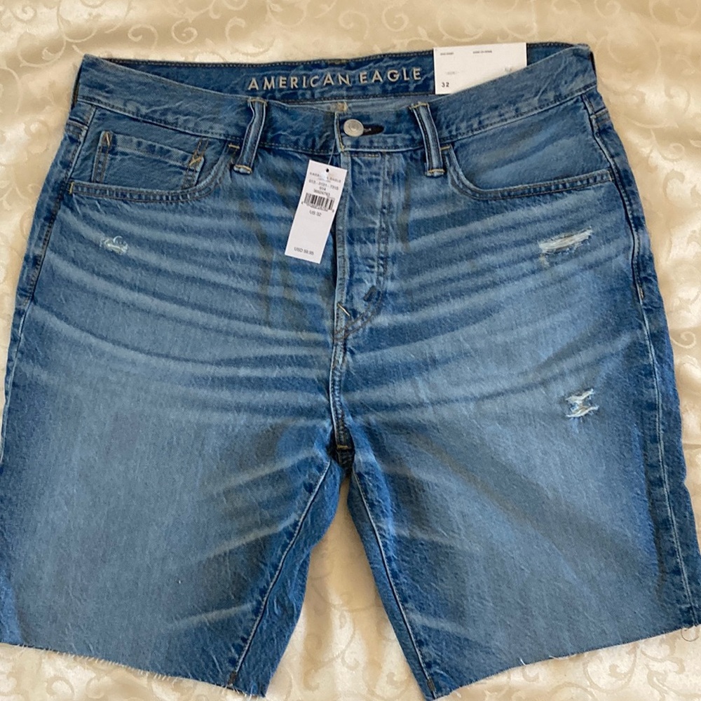 New American Eagle jean short shorts